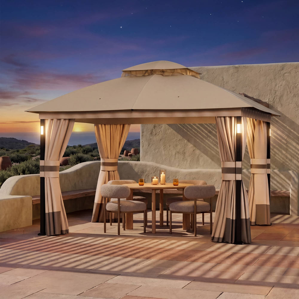 10'x12' Soft Top Gazebo with Bluetooth Speaker