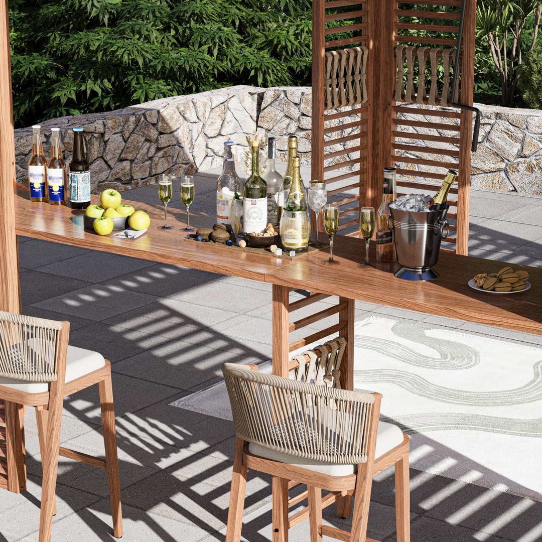 12'x12' Aurora Premium Metal Pergola with Adjustable Louver